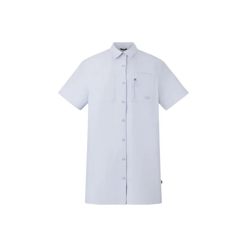 THE NORTH FACE CAMP City Outdoor Collection SS25 Short Sleeved Dress Women's 0TI/Haze Blue-0