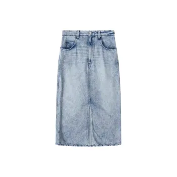 ISABEL MARANT ETOILE Denim Long Skirt Women's Blue