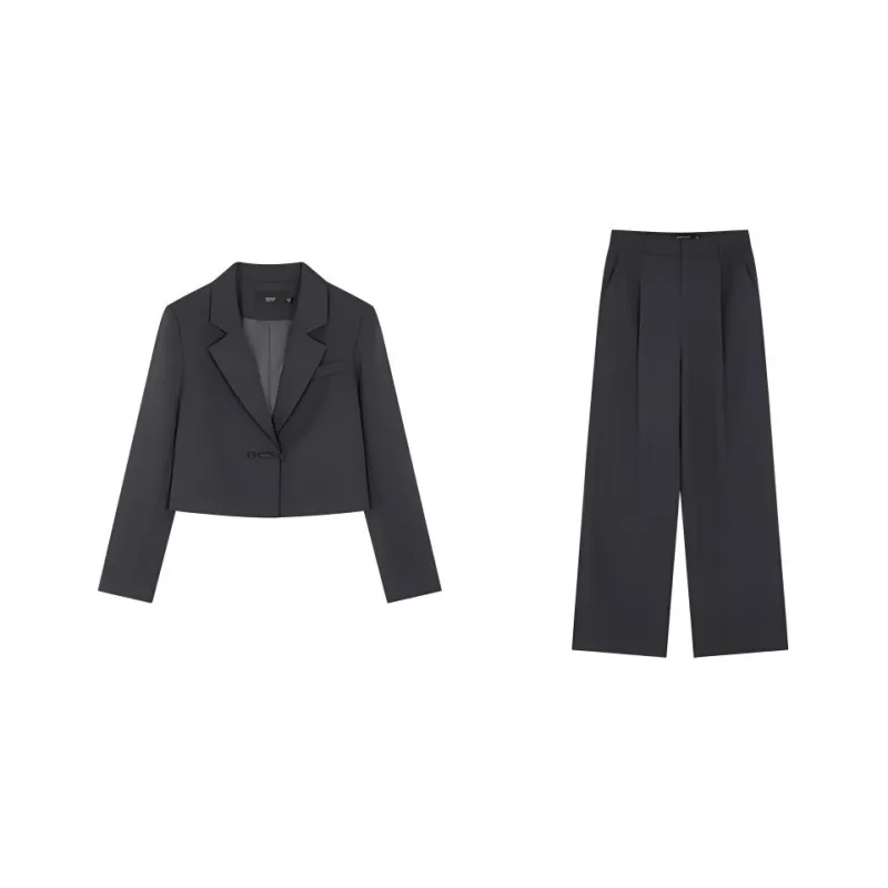 Mo Han Yi Mei Business Suit Women's Dark Gray-0