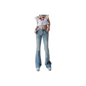 Seven Up And Nine Down Jeans Women's Light Blue