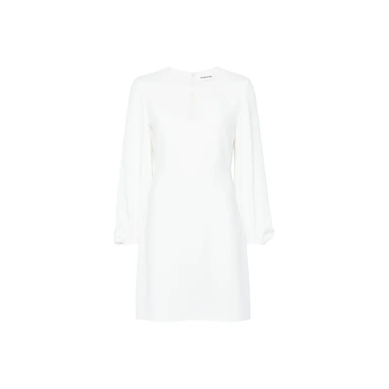 PAROSH SS24 Long Sleeved Dress Women's White-0