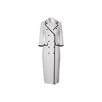 ONE SHALLOW Long Sleeved Dresses Women's White