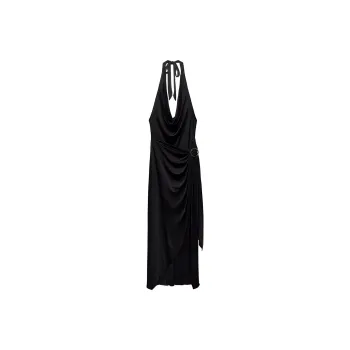 ZARA Slip Dresses Women's Black