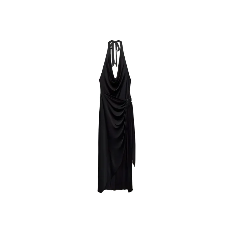 ZARA Slip Dresses Women's Black-0