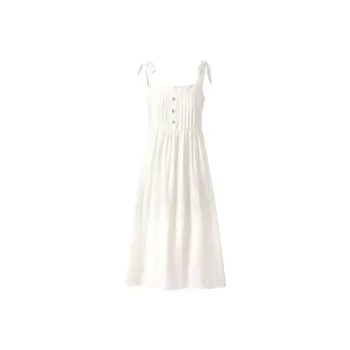LEDIN Slip Dresses Women's Ecru