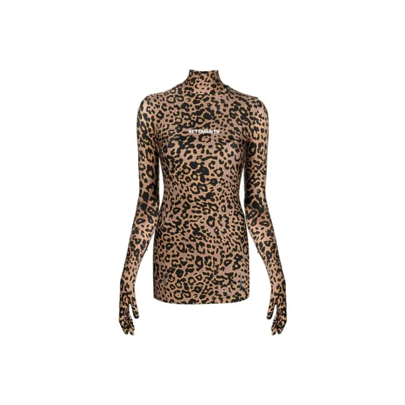 Vetements Long Sleeved Dresses Women's Orange-0