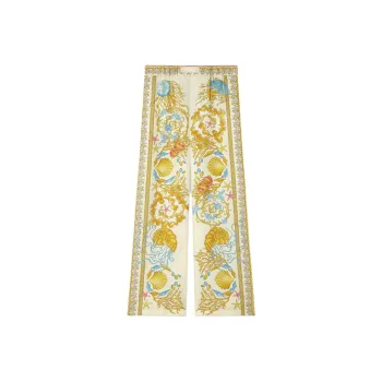 VERSACE Underwater Barocco Silk Trousers