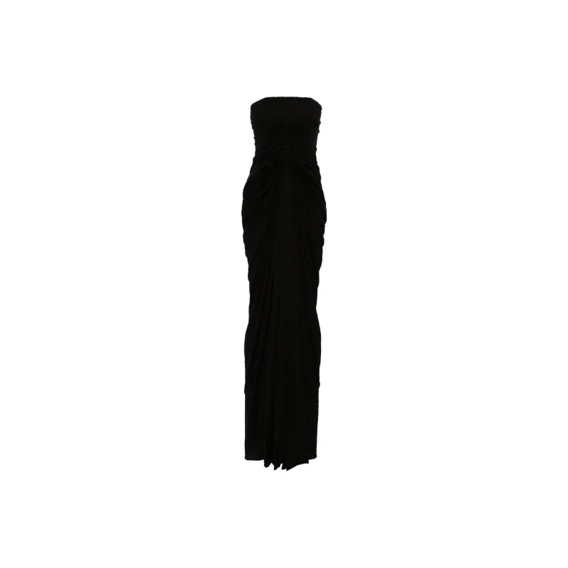RICK OWENS Radiance Ruched Cotton Gown-0