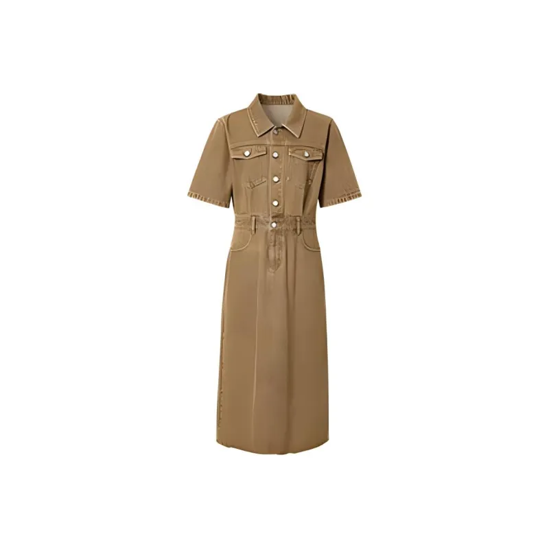 Hopeshow Short Sleeved Dresses Women's-1