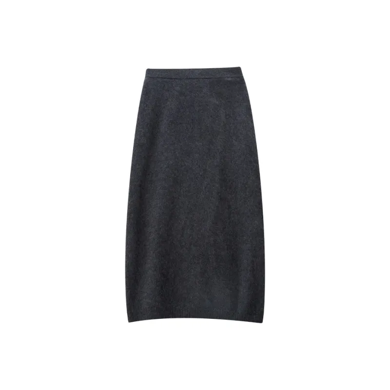 THE SEA LIFE Knit Long Skirt Women's Clover Gray-0