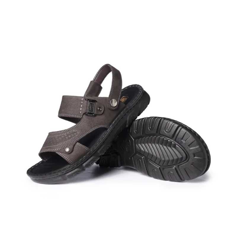 LAORENTOU Beach Sandals Men Black-3