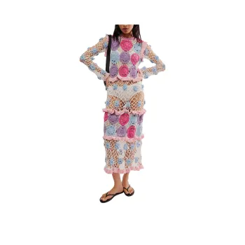 FREE PEOPLE CeliaB Rio Dress Long-Sleeved Dresses Women's Pink/Pink