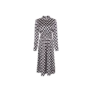 MISSSHINE Long Sleeved Dresses Women's Black/White