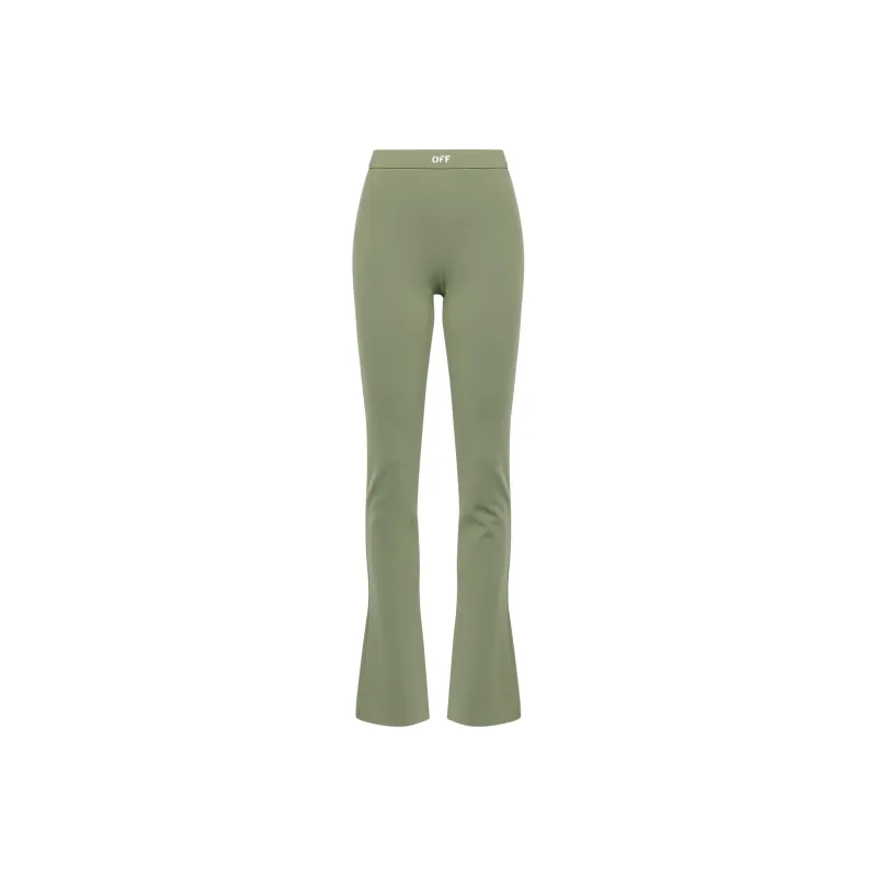 OFF WHITE Logo print Bootcut Leggings-0