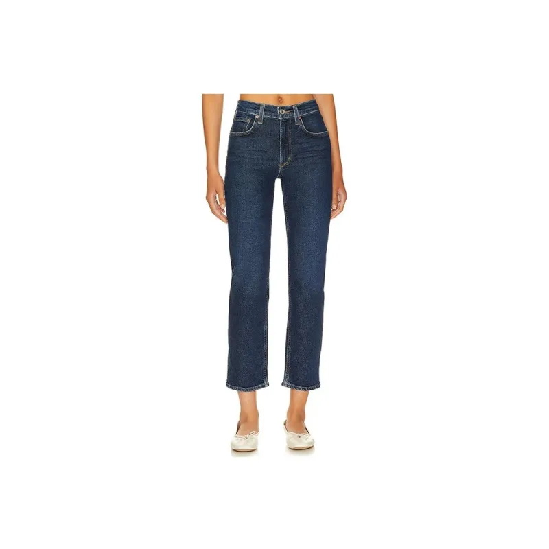 AGOLDE Kye Straight leg Cropped Jeans-0