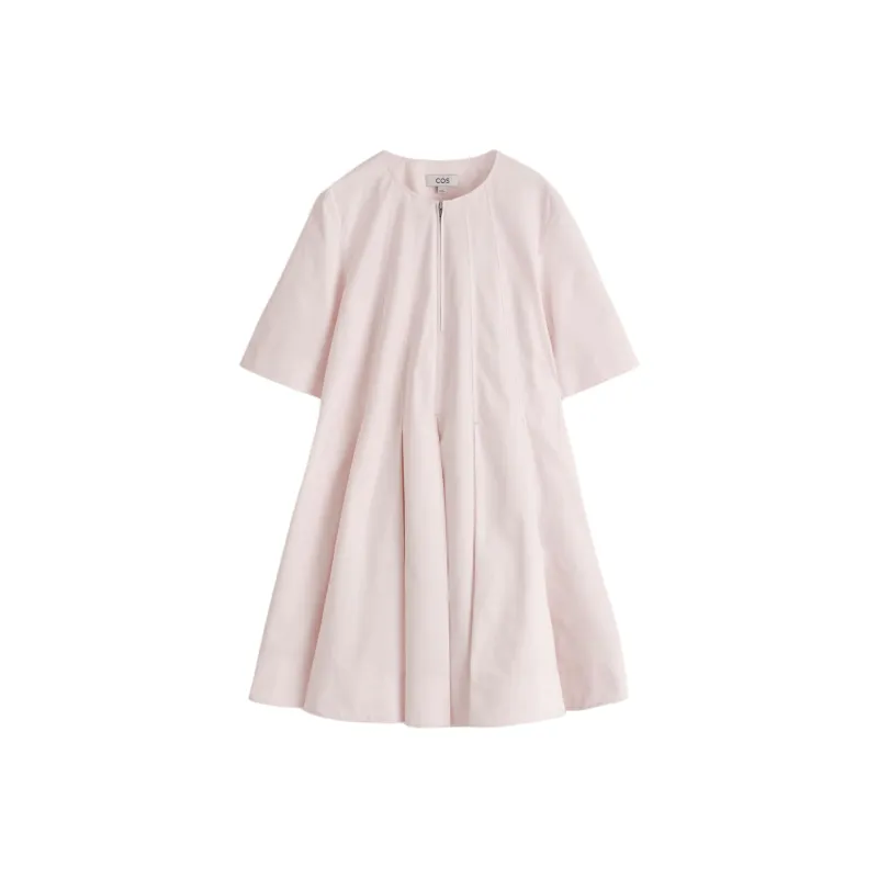 COS Short Sleeved Dress Women's Pink-0