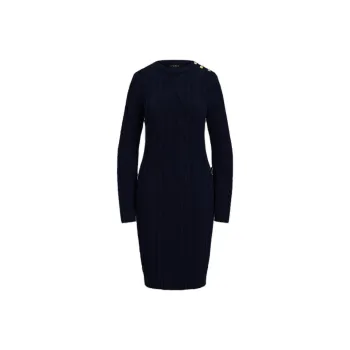 LAUREN RALPH LAUREN Long Sleeved Dress Women's Dark Blue