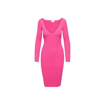 ARITZIA Wilfred Gabrielle Dress Long-Sleeved Dresses Women's Vital Pink/Vibrant Pink Red