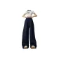 Dark Blue-Extended Length Pants Length