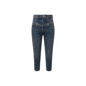 ISABEL MARANT Oliviani High Waisted Frayed Jeans