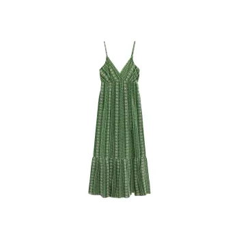 ZARA Slip Dresses Women's Green