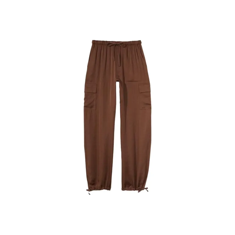 Victoria's Secret PINK Knitted Sports Pants Women's Mud Brown-0