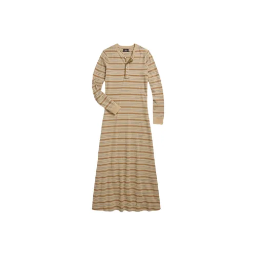 Ralph Lauren Striped Henley Maxi Dress