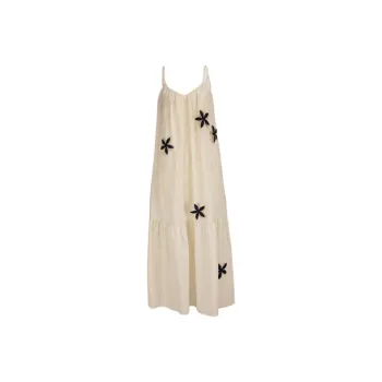 YOEYYOU Slip Dresses Women's Yellow Hemp