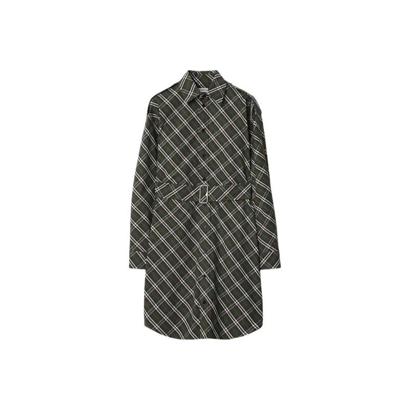 Burberry SS25 Long Sleeved Dress Women's Brown-0