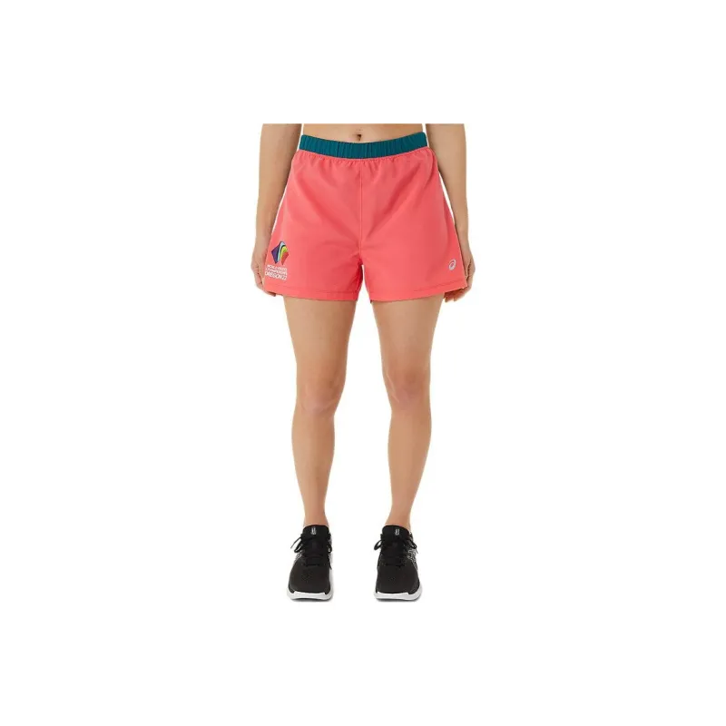 Asics Ready-Set 3in Short Color Block Wch Casual Shorts Women's Multicolor-0