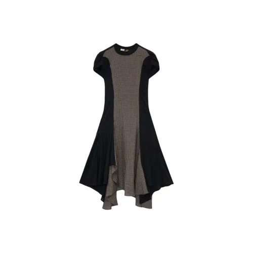 LOEWE SS25 Short Sleeved Dress Women's Black