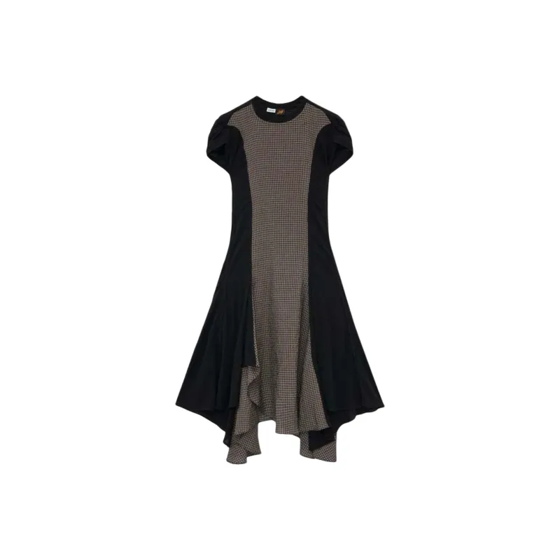 LOEWE SS25 Short Sleeved Dress Women's Black-0