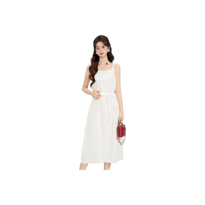 Emodues Slip Dress Women's White-0