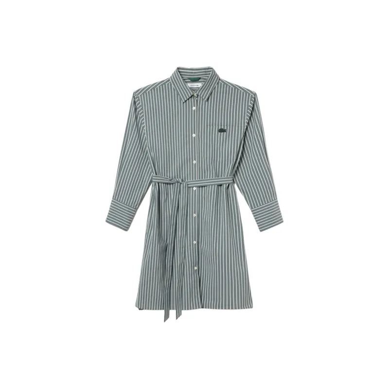 LACOSTE Long Sleeved Dress Women's Green-0