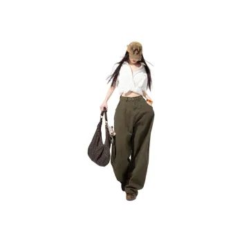 Jenna Chun Jeans Women's Olive Green
