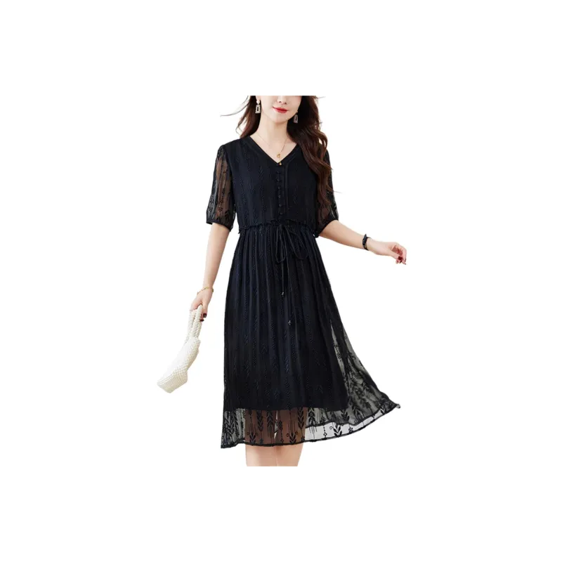 Ink Beauty Short Sleeved Dresses Women's-2