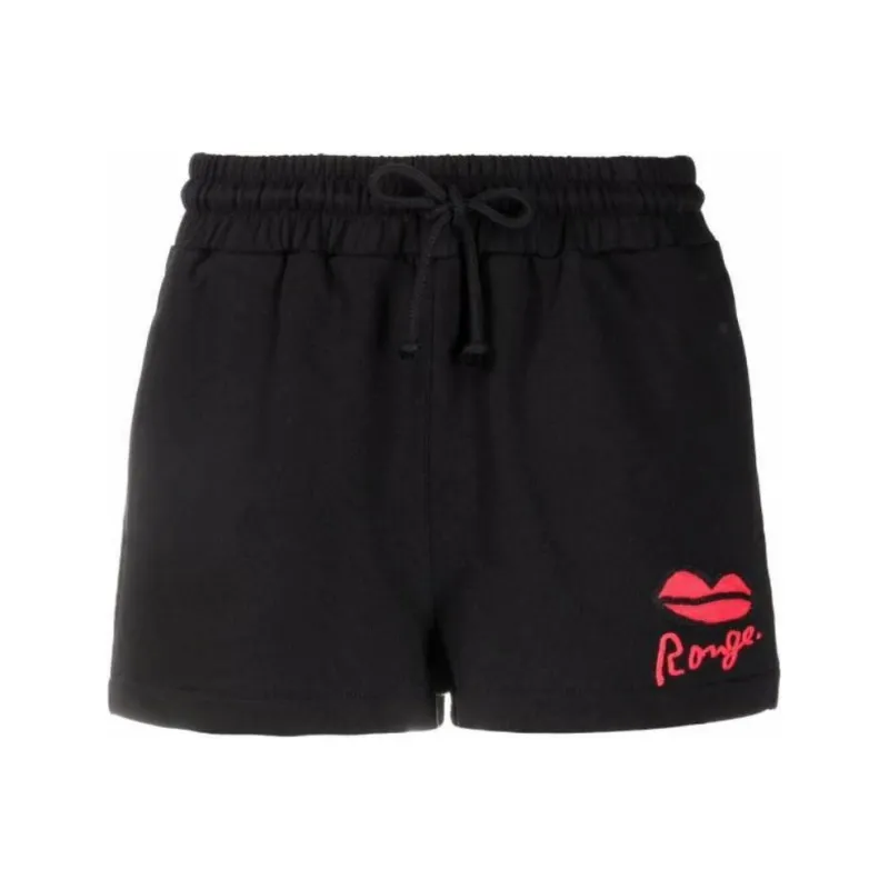 Sonia Rykiel Rouge print Track Shorts-0