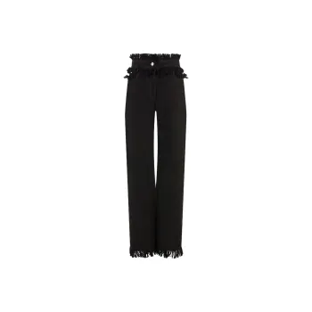 Ferragamo Fringed Straight leg Jeans