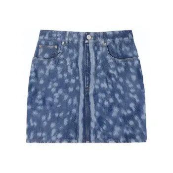 Burberry Denim Short Skirts Women's Indigo