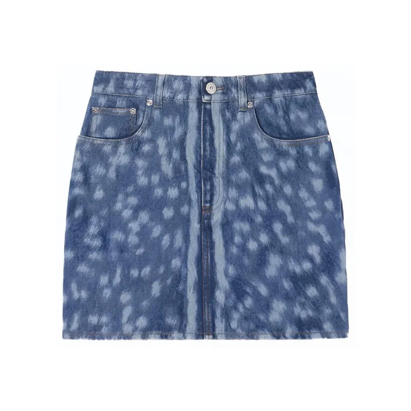 Burberry Denim Short Skirts Women's Indigo-0