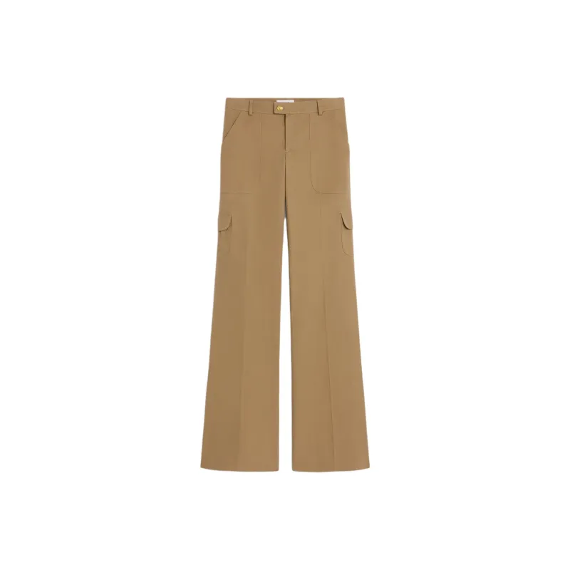 CELINE Cargo Pants Women's Camel-0