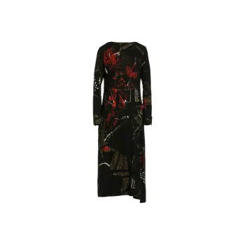 Yohji Yamamoto Long Sleeved Dresses Women's Black