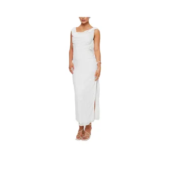 PRINCESS POLLY CONTESSA MAXI DRESS Sleeveless Dress Women's White/White