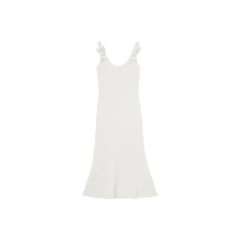 Self portrait Sleeveless Dress Women's Pure White