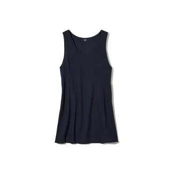 UNIQLO Sleeveless Dresses Women's Navy Blue
