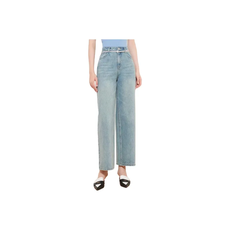 AIVEI Jeans Women's Denim Blue-0