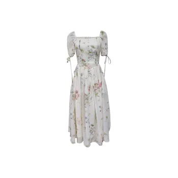 ARIADNAW STUDIO Short Sleeved Dresses Women's Ivory White