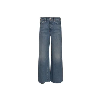 MOTHER The Ditch Roller Sneak Wide-Leg Jeans