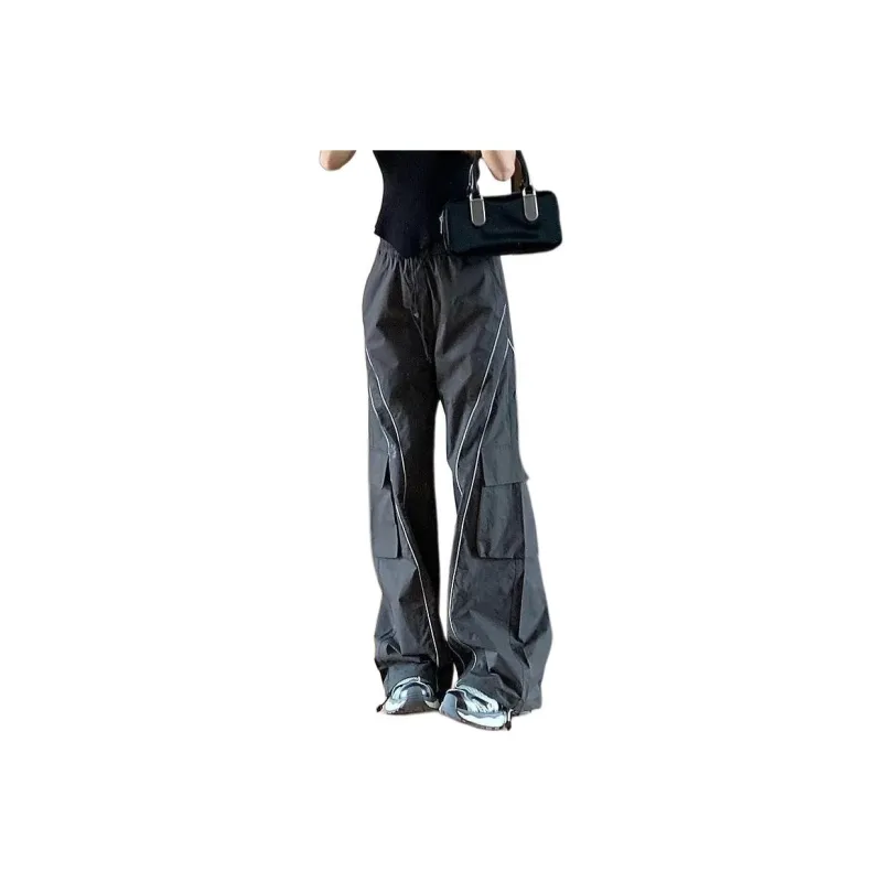 YuChaJia Cargo Pants Women's Dark Gray-0