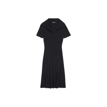 Balenciaga Short Sleeved Dress Regular Fit Women's Black